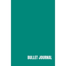 Green Bullet Journal/ Dotted Grid Notebook: Dot Grid Notebook, Bullet Journal, Minimalist Style, Green Smooth Paper Cover, 6*9 inches