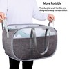Pop Up Laundry Hamper，with Durable Handles collapsible laundry basket，Easy to