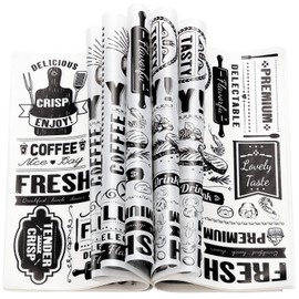 160 Pcs Newsprint Wax Paper Sheets, Newspaper Theme Food Wrap Papers for Sandwiches, Deli Wraps, Waterproof Oil-proof Picnic Basket Liners
