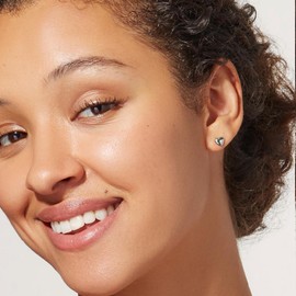 925 Sterling Silver Earrings for Women Men Cubic Zirconia Earrings Studs And Cartilage Hoop Earring Sets for Multiple Piercing Hypoallergenic Heart Dot Angel Wings Studs Earring for Women