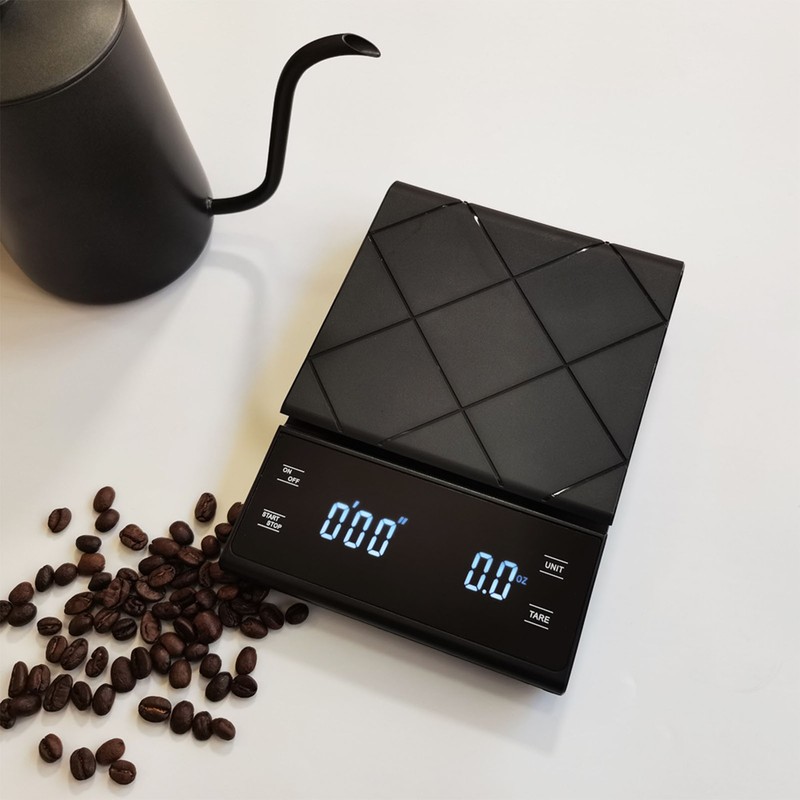 Coffee Electronic Scale with Timer Household Kitchen Baking Weighing LED