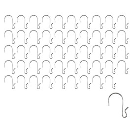 T Tulead Silver Hanging Hooks Metal Clip Hanger Hook 1.81-Inch Length, Light S Hooks for Hanging Towel, Jewelry, Plant (30PCS)