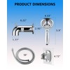 LOCALAND Bathtub Faucet with Sprayer, Tub Spout with Diverter Fits