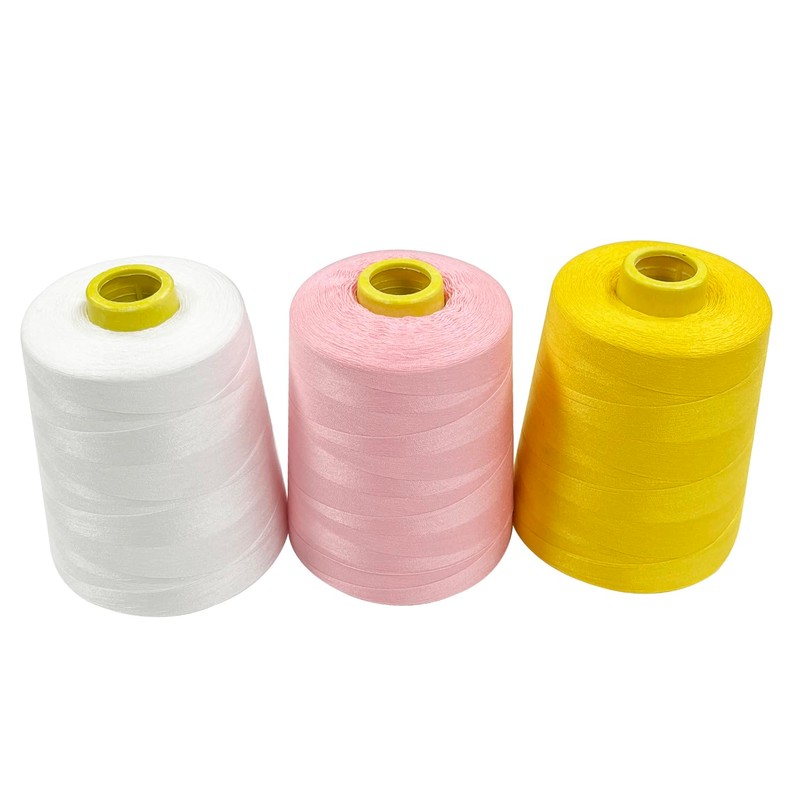 Haobase Polyester Sewing Thread, All-Purpose Sewing Machine Thread, 8000 Yards