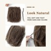 Pre-sretched Afro Kinkys Bulk Human Hair for Permanent Micro Locs/Twists/Braids/Repair