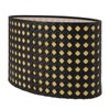 Lampshade Oval Shaped Hollow Metal Carved Compatible E27 E14 Caliber