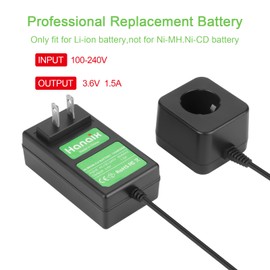 Hanaix Charger Compatible with Black & Decker 3.6V Versapak Battery VP100 VP110 22-4040 22-4035 VP130 VP100C VP105C VP110C VP143 152370-03 Power Tools