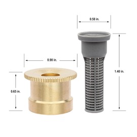 Orbit 53247W Brass Sprinkler Spray Nozzle, 15 Ft. Full Spray