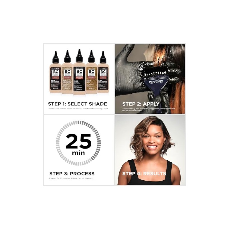Clairol Beautiful Collection, 13w Medium Warm Brown, 3 oz.
