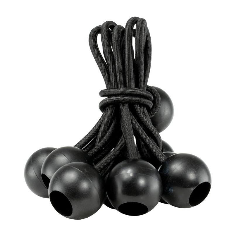 bulk pack of 30 x 8" elasticated toggles/bungee ball/straps/shock cords
