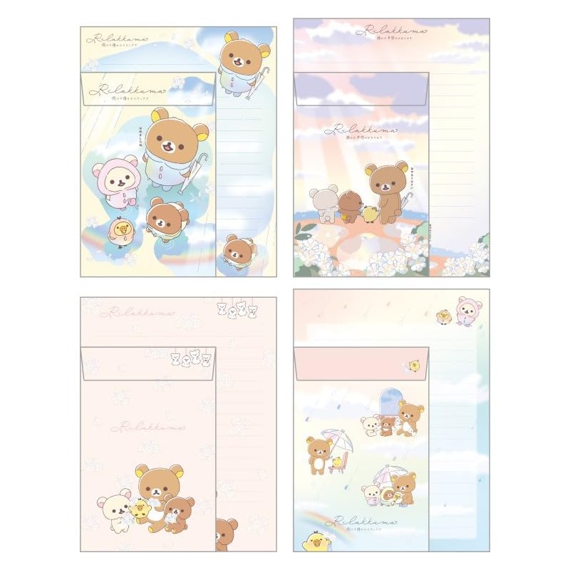 San-x Rilakkuma Letter Set LH82701 Rilakkuma Sunny After Rain, Sunny