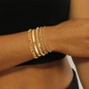 Apsvo Gold Bracelets for Women, Gold Beaded Initial J Layered