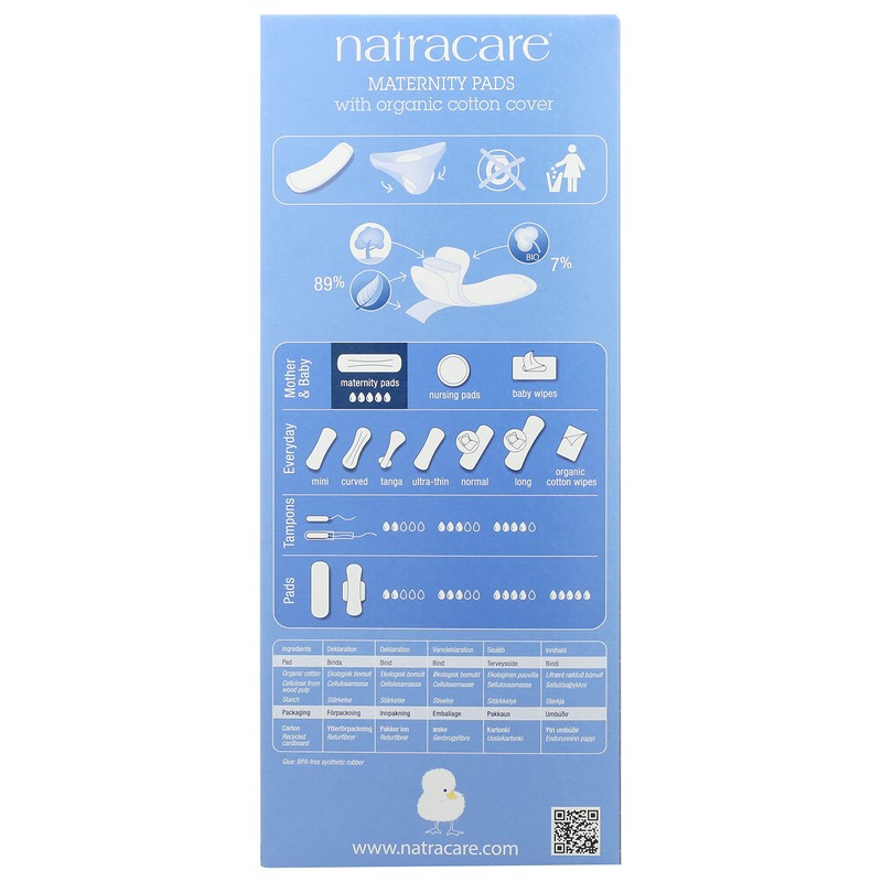 Natracare Mutterschaftseinlagen, 10 Stück, 1 g