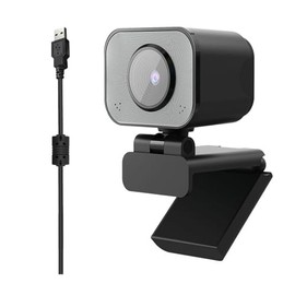 NOVAKA Cámara Web 4K, Micrófono Integrado con Cancelación de Ruido, Sensor CMOS, Enfoque Automático Rápido, USB Plug&Play, para Streaming, Clases, Reu
