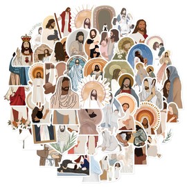 ZORVUJI Pack of 100 Christian Stickers, Boho Bible Stickers, Aesthetic, Inspirational Bible Verse Stickers for Water Bottles, Laptop, Journaling, Christian Gifts and Decoration