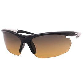 PeakVision WX1 Black Non-Polarized Golf Sunglasses - Unisex - Dual-Zone Lens Technology, Zero Distortion, RA Filters, UV Protection Eyewear for Golfing, Driving, Sports