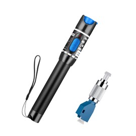 Moocci Fiber Visual Fault Locator - VFL Fiber Optic Cable Tester Meter Kit with FC Male to LC Female Adapter - Fiber Optic Tools Tester Detector for LC/FC/SC/ST, Network Cable Test