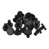 sourcing map 20 Pieces Black Rubber Stopper, J5 Waterproof Plug