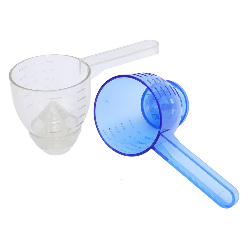 Long Handle Scoop for Measuring Coffee, Convenient Clear Measuring Cup,