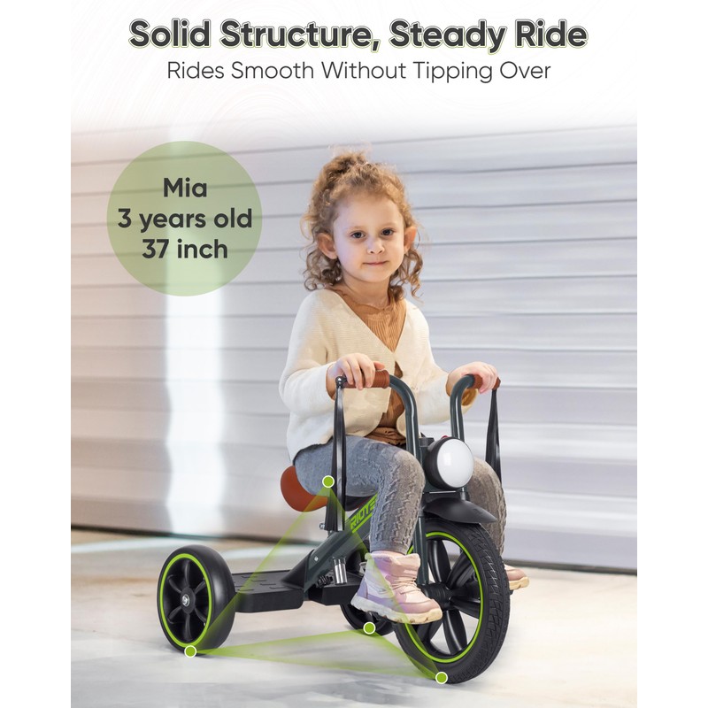 RIDYEE Toddler Tricycle for 2 to 5 Years, Trike for