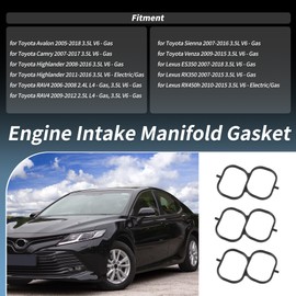 A ABSOPRO Upper Intake Manifold Plenum Gasket for Toyota Camry 2007-2017 3.5L V6 Air Surge Tank to Intake Manifold Gasket for Lexus RX450h 2010-2015 3.5L Replaces No.17176-0P021/17176-0P020