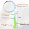 JSHANMEI Fishing Squid Skirt Octopus Bait Rigs Set, 10pcs Glow