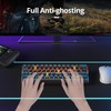 surmen 60% Mechanical Gaming Keyboard with Linear Red Switch, Wired