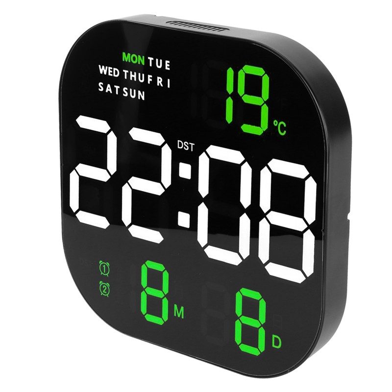 Digital Clock Large Screen LED USB 5V Remote Multifunctional Temperature