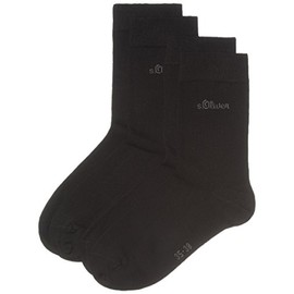 s.Oliver Women's S20002 Socks, Black (05 Black), 2.5/5