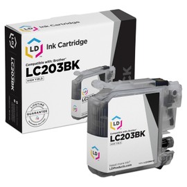 LD Compatible Ink Cartridge Replacement for Brother LC203 High Yield (2 Black, 1 Cyan, 1 Magenta, 1 Yellow, 5-Pack)