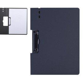 SANJAOYEE Binder A4 Bi-Fold Clipboard Clipfile Loose Leaf Binder Multi-function Vertical Horizontal Outdoor Clipboard File Board Binder File Conference Pad (Black)