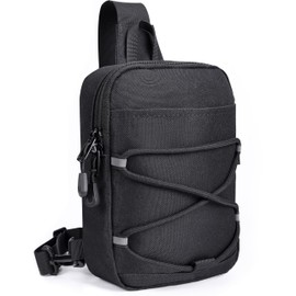 MOZETO Small Sling Bag RFID Blocking Mini Crossbody Bag YKK Zippers Travel Hiking Cross Body Pouch