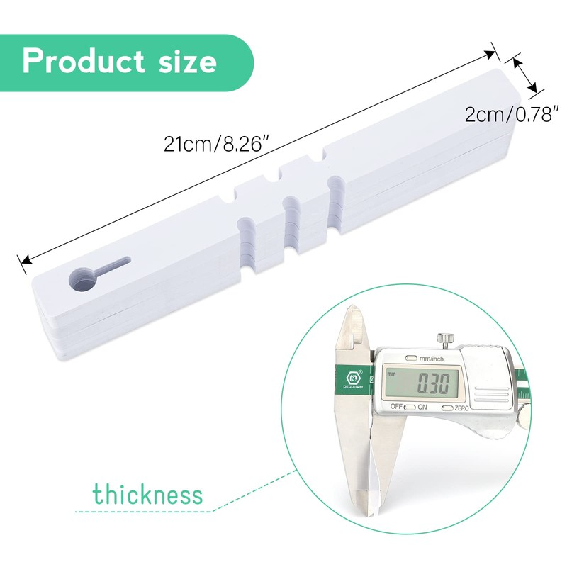 KINGLAKE 200 Pcs White Plastic Plant Tree Tags Nursery Garden