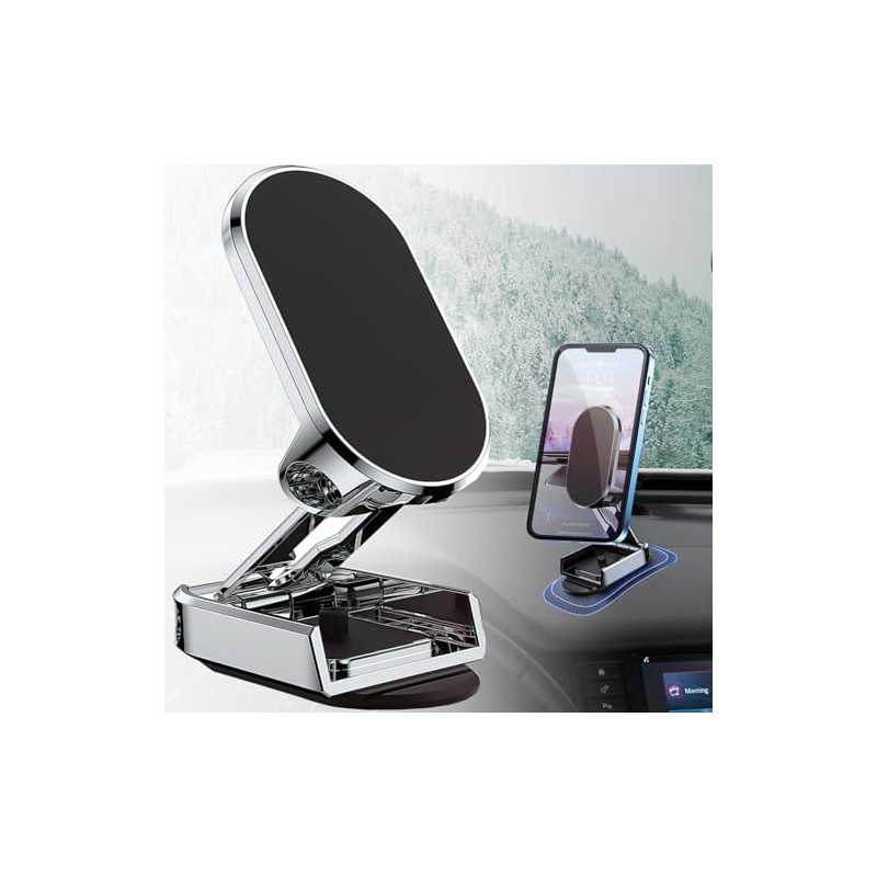 Soporte Celular Auto Magnético, Giratorio de 360 MagSafe Car Mount,