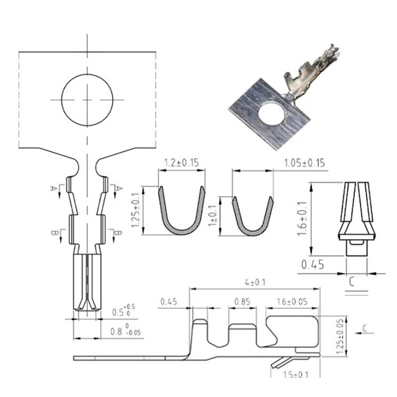 Teansic 495Pcs JST SH 1.0mm Connector Kit,2/3/4/5/6/7/8/9/10 Pin Housing Connectors,1.0mm