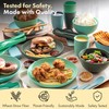 FOODLE Wheat Straw Dinnerware Set - BPA Free & Safety