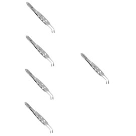 FOMIYES 5pcs Titanium Alloy Eyelid Forceps Gland Massage Tweezers Stainless Steel Tool