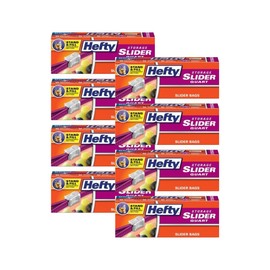 Hefty Slider Bags, Quart 20 Count (Pack of 8)