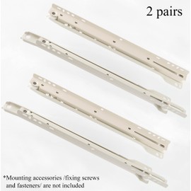 AERZETIX - C41024-2 sets of roller guides roller runners / rails 30 cm - for 2 drawers - maximum load 25 kg - guide rail - steel - cabinet chest of drawers furniture assembly