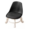 generic Silla Con Asiento De Ruedas Taburete De Pedicura Negro