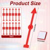 12pcs Arrow Game Spinners, Red Plastic Spinner Game Pointer Accessories