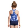 Lands' End Traje de baño tankini para niñas, Deep Sea