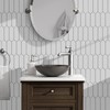 SUNWINGS Backsplash for Kitchen Peel and Stick, Stone Composite Self