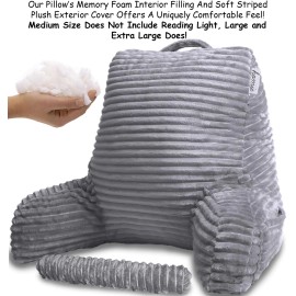 Homie Reading Pillow with Wrist Support, Has Arm Rests, and Back Support for Bed Re...