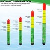 QualyQualy Fishing Floats, Weighted Catfish Pole Floats, High Visibility Wood