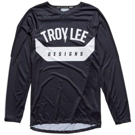 Troy Lee Designs Long Sleeve Skyline Air Adult Mountain Bike Jersey, Aircore Black, X-Large