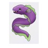 'Cute Moray Eel' Temporary Tattoo - Water Resistant, Skin-Safe, Non-Toxic