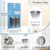 Taper Candle Fittings for Candle Upright,Silver Bobeches for Candlesticks Set