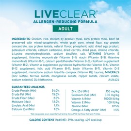 Purina ONE Purina ONE LiveClear Allergen-Reducing Cat Food Dry Formula with Real Chicken As The Number One Ingredient - 3 lb. Bag