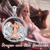 PROESS Dragon Necklace for Women Sterling Silver Dragon Necklace Dragon